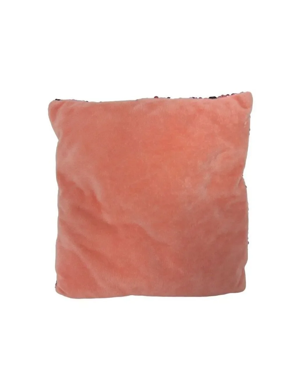 Silver Pink Reversible Sequin Plush Stuffed Pillow 9